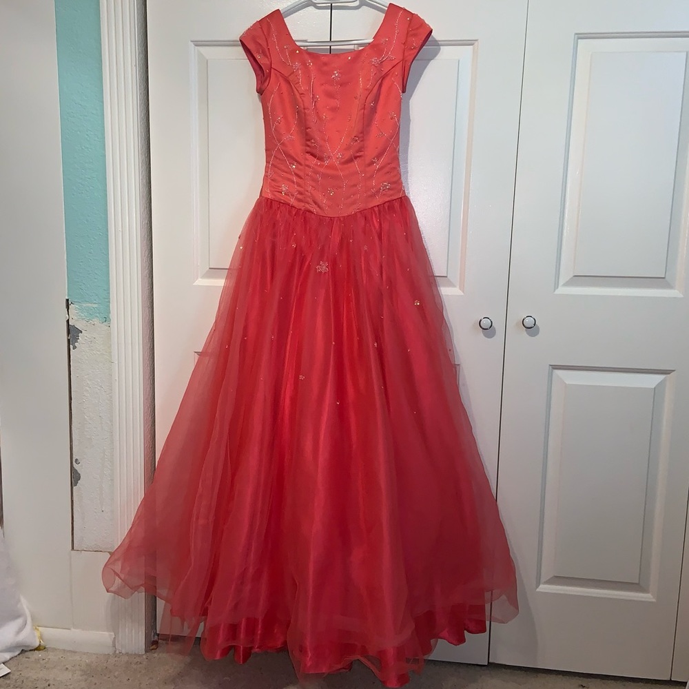 Coral Ballgowns Prom Dress